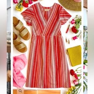 Rungolee The Athena Dress - Sunset Stripe - XS